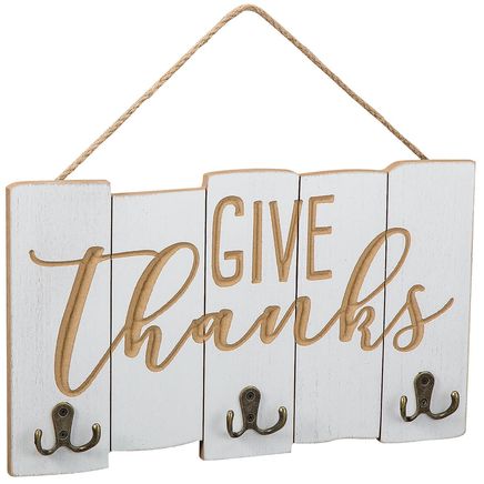 View product details for Give Thanks Coat Hanger