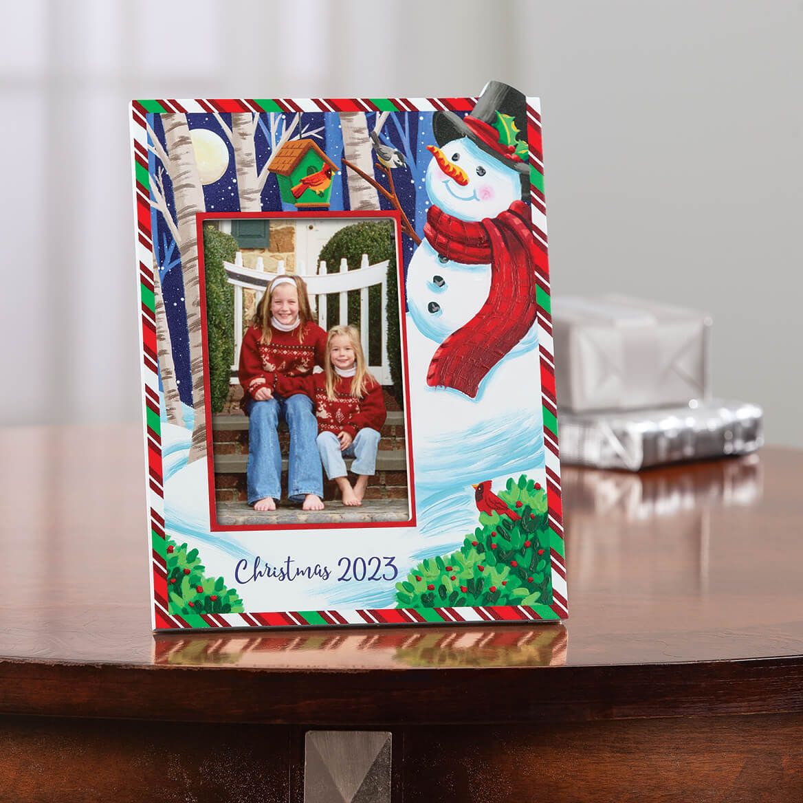 Personalized Snowman Christmas Frame-374047