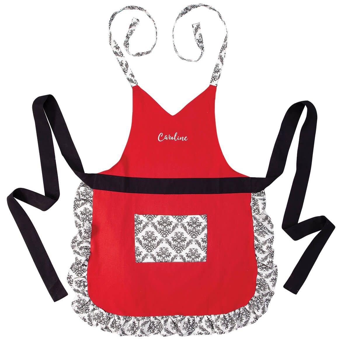 Personalized Red Damask Apron-374199