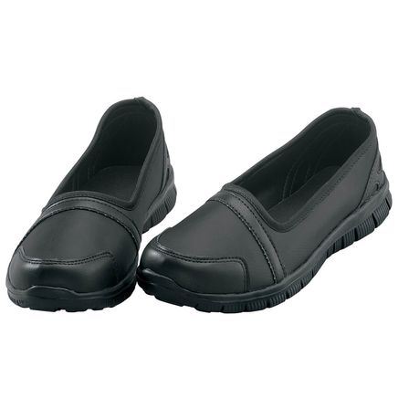 Silver Steps™ Feather Lite Slip-On Shoes, Black-374308