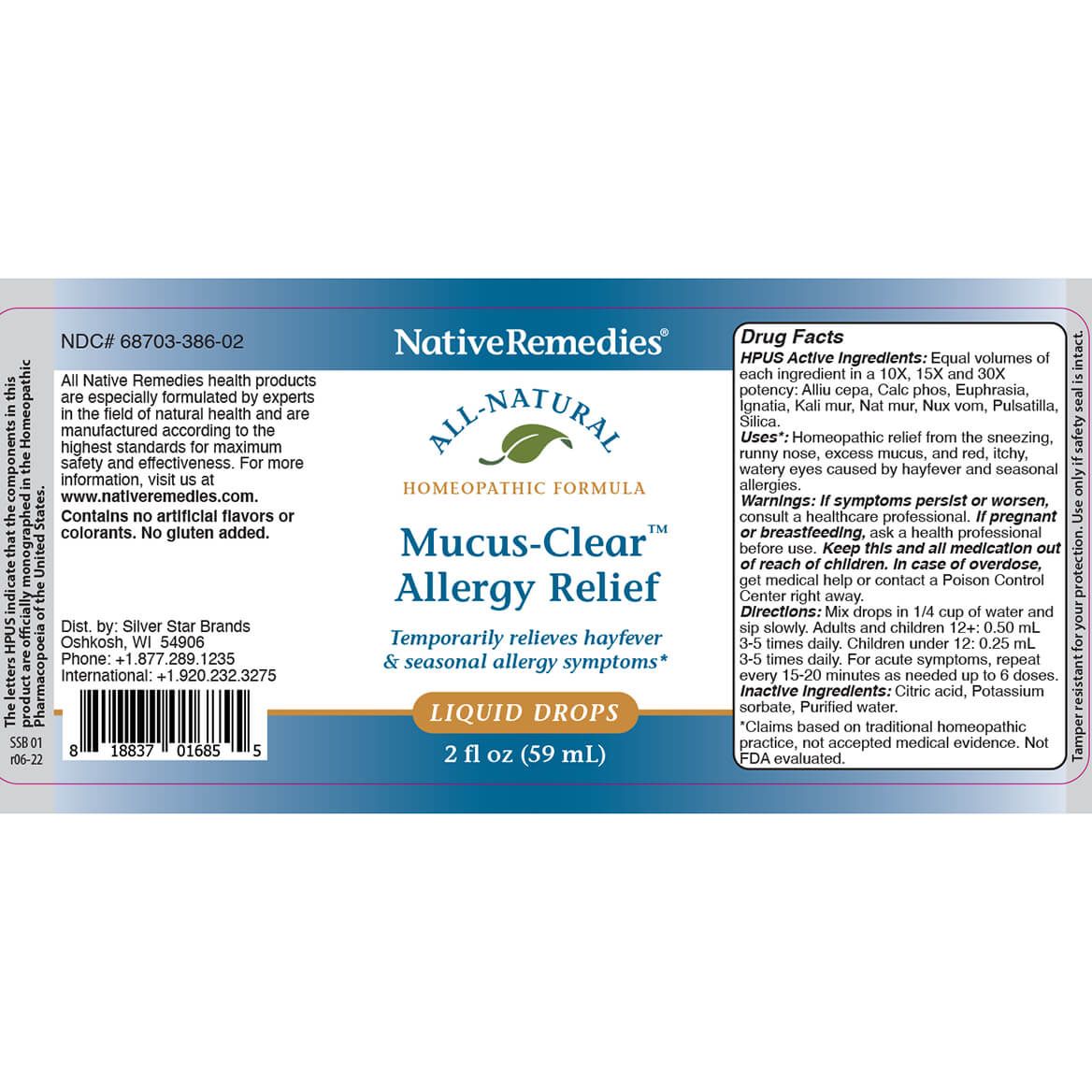 Native Remedies® Mucus-Clear™ Allergy Relief-374365