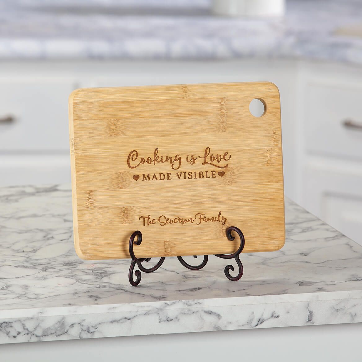 Personalized "Cooking is Love" Cutting Board-374405