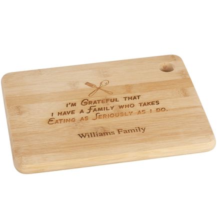 Personalized "I'm Grateful" Cutting Board-374407