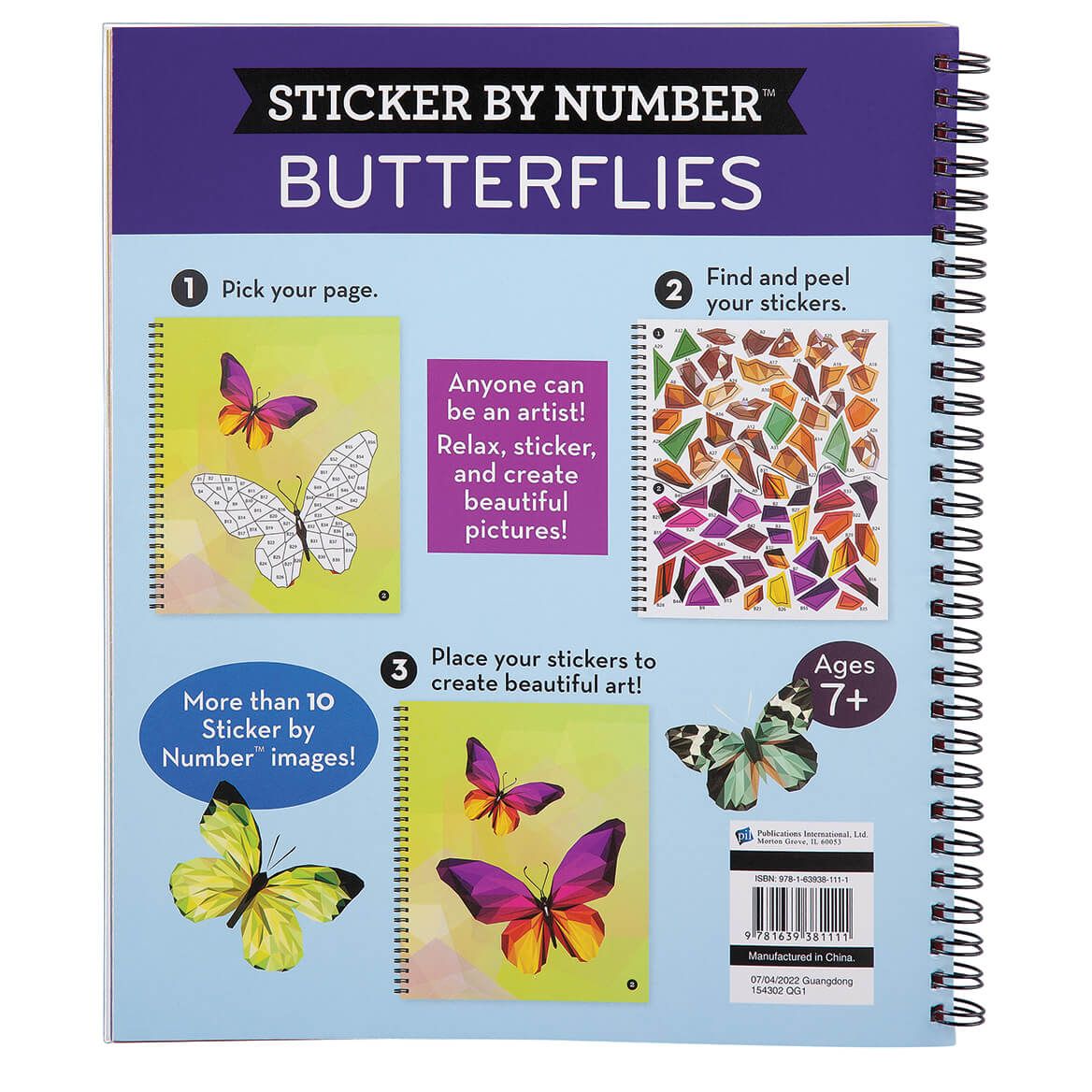 Brain Games® Sticker-By-Number Butterflies-374458