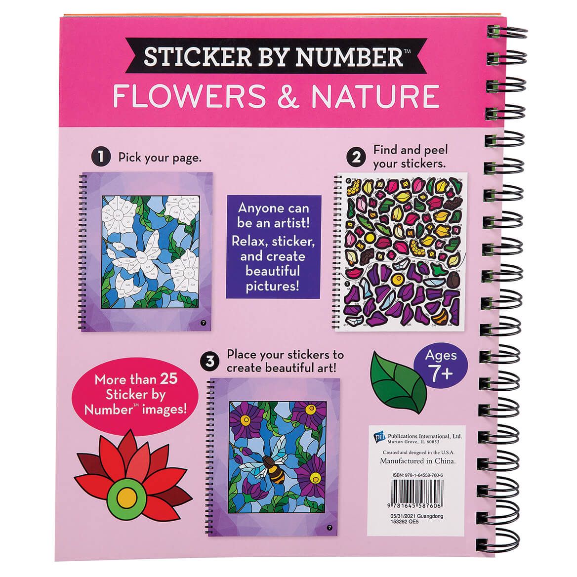 Brain Games® Sticker-By-Number Flowers & Nature-374461