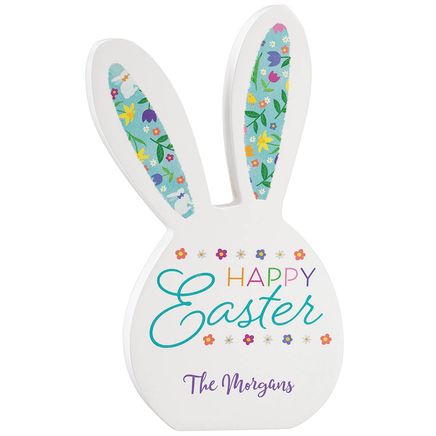 Personalized Happy Easter Bunny Sign by Holiday Peak™-374547