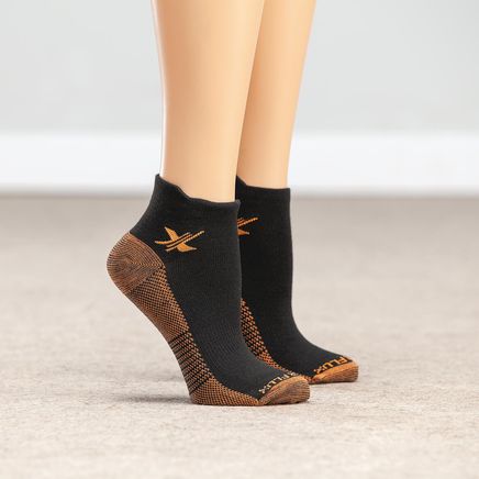 Copper Low-Cut Compression Socks 15-20mmHg, 3 pair-374555