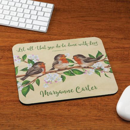Personalized Bird Trio Mousepad - Miles Kimball 	-374624