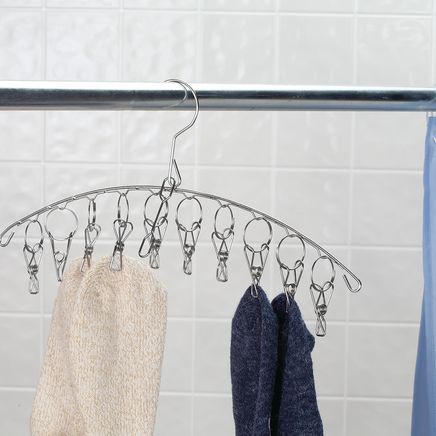 Clothes Hangers with 10 Clips, Set of 2-374644