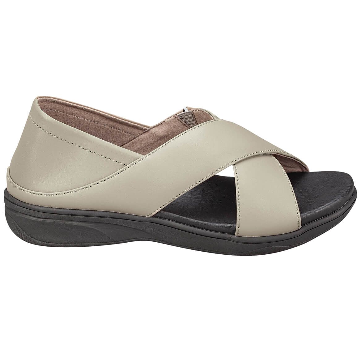 Silver Steps™ Cross Strap Orthopedic Sandal with Closed Back-374899