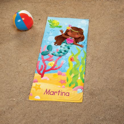 Personalized Mermaid Beach Towel-374931