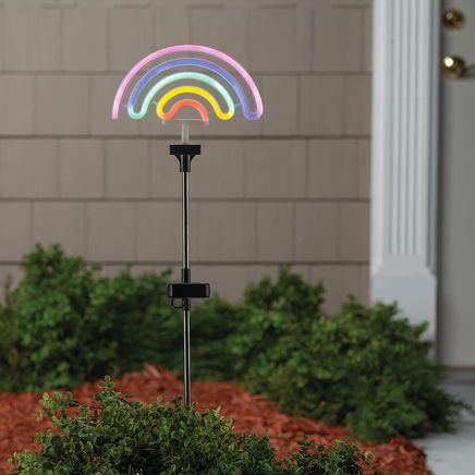 Neon Rainbow Solar Stake Light by Fox River™ Creations-374947