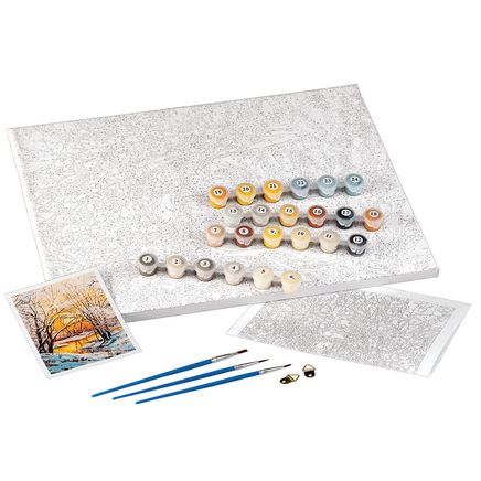 Winter-Themed DIY Paint-By-Number Set-375008