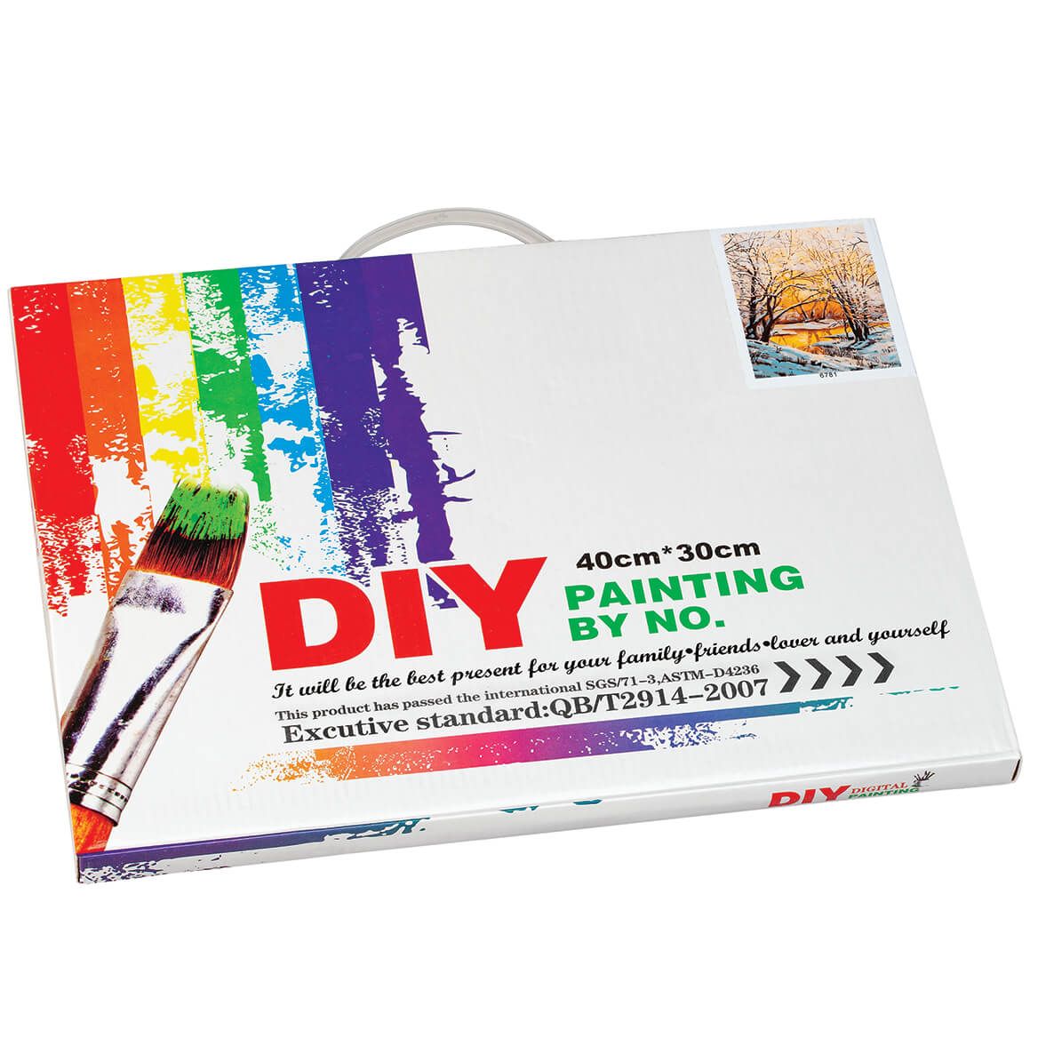 Winter-Themed DIY Paint-By-Number Set-375008