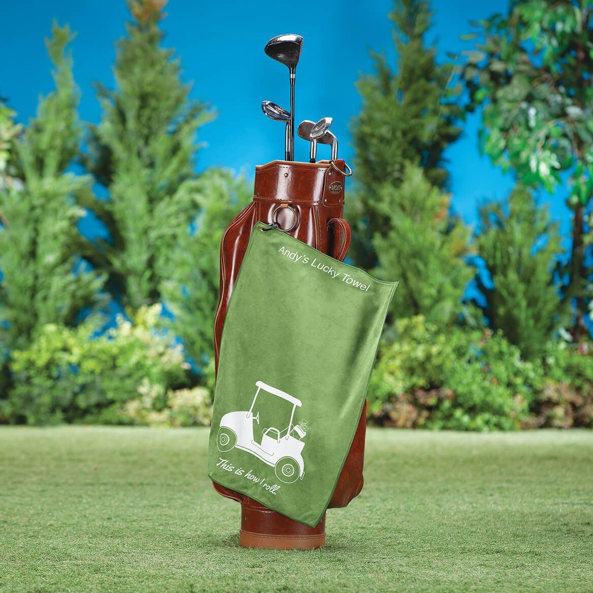 Personalized "This is How I Roll" Golf Cart Golf Towel-375093