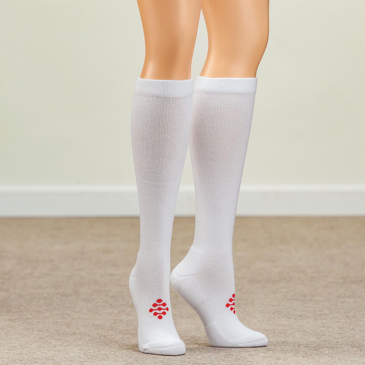 Mild Graduated Compression Over-The-Calf Socks, 2 Pairs-375560