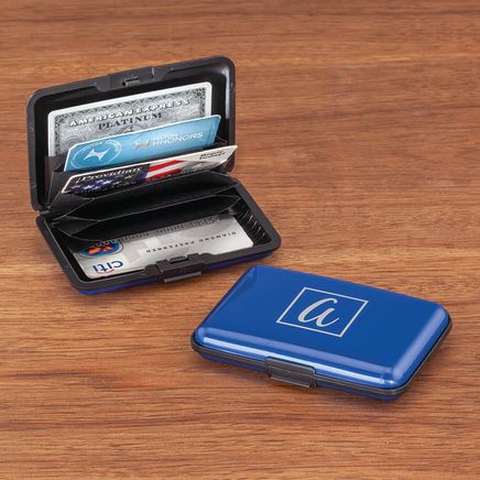 Personalized Initial Aluminum Credit Card Holder-375568