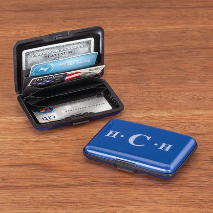 Personalized Monogram Aluminum Credit Card Holder-375569