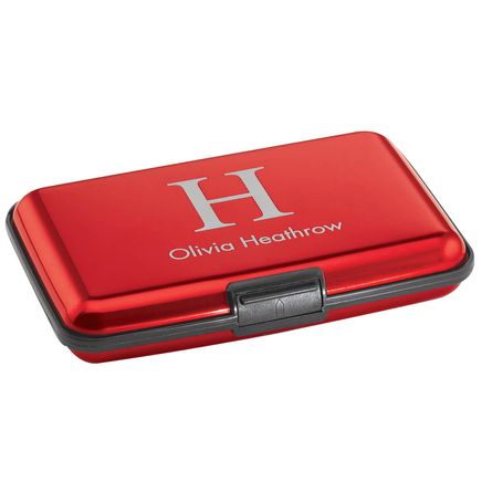 Personalized Signature Aluminum Credit Card Holder-375570