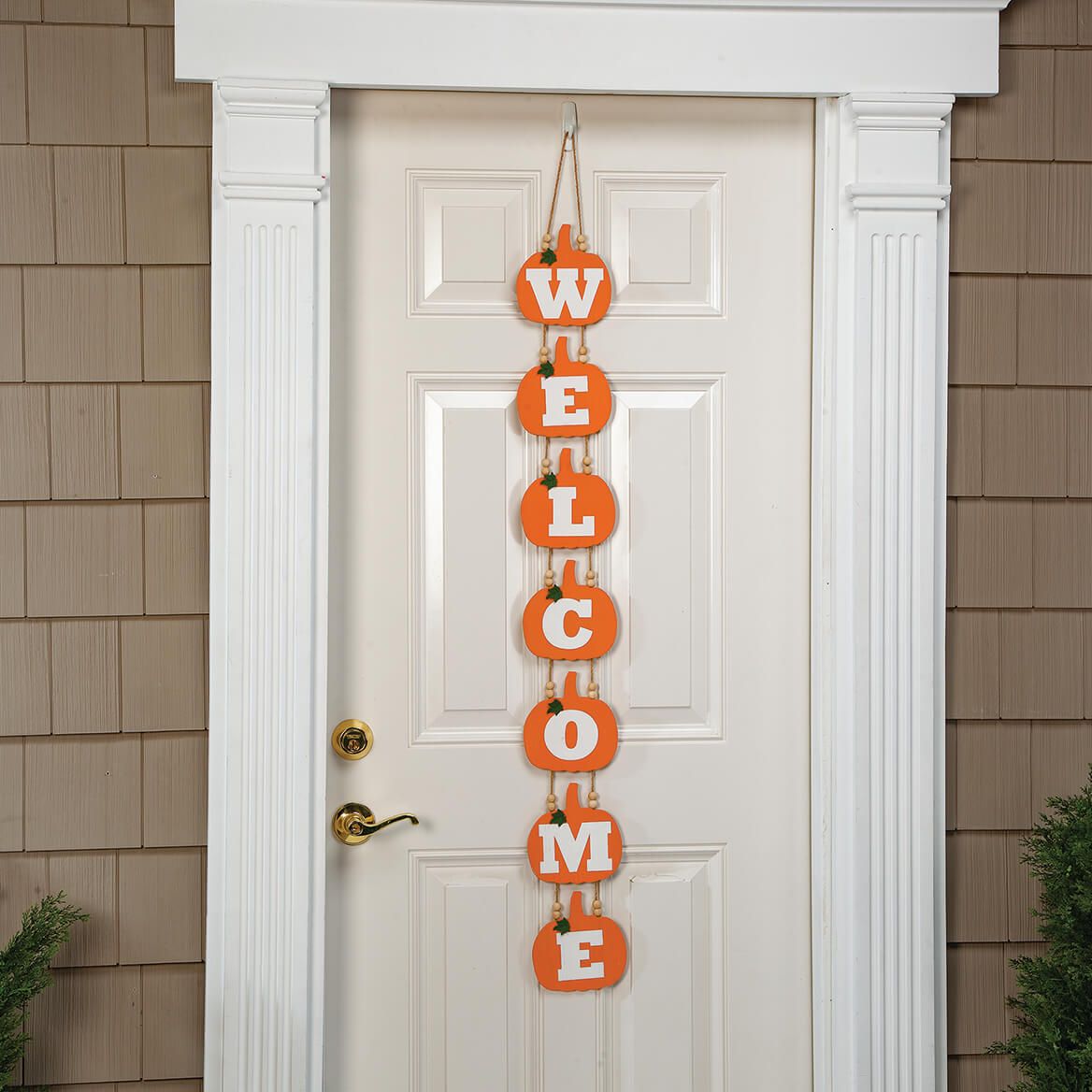 Giant Pumpkin Welcome Hanger by Holiday Peak™-375585