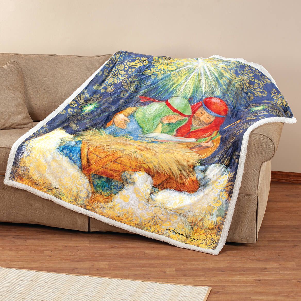 Susan Winget™ Holy Family Sherpa Throw-375668