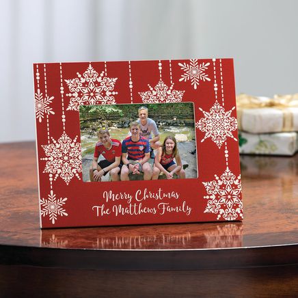 Personalized Festive Snowflakes Frame-375677