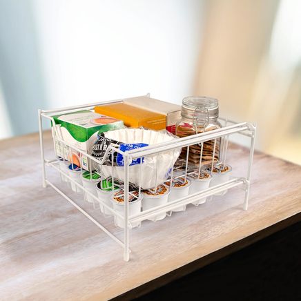 White Pantry Snack Organizer by Home Marketplace-375679