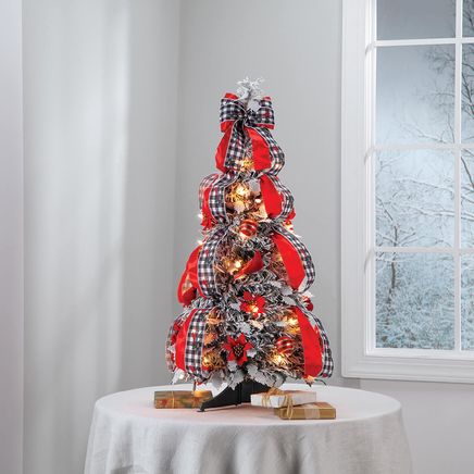 3-Ft. Flocked Cardinal Tree By Holiday Peak™-375831