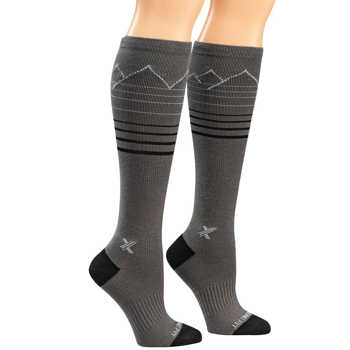 Merino Wool Knee-High Compression Socks, 15-20 mmHg-375838