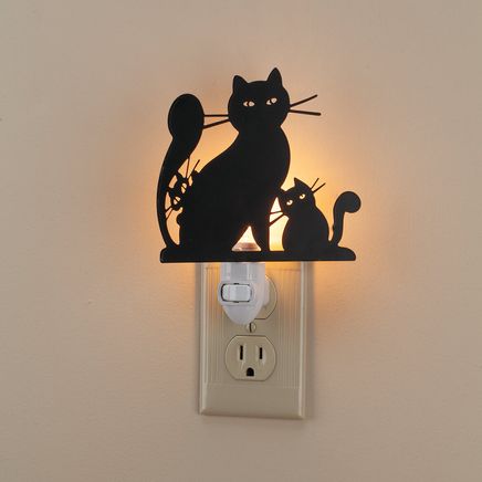 Cat and Kittens Silhouette Nightlight-375846