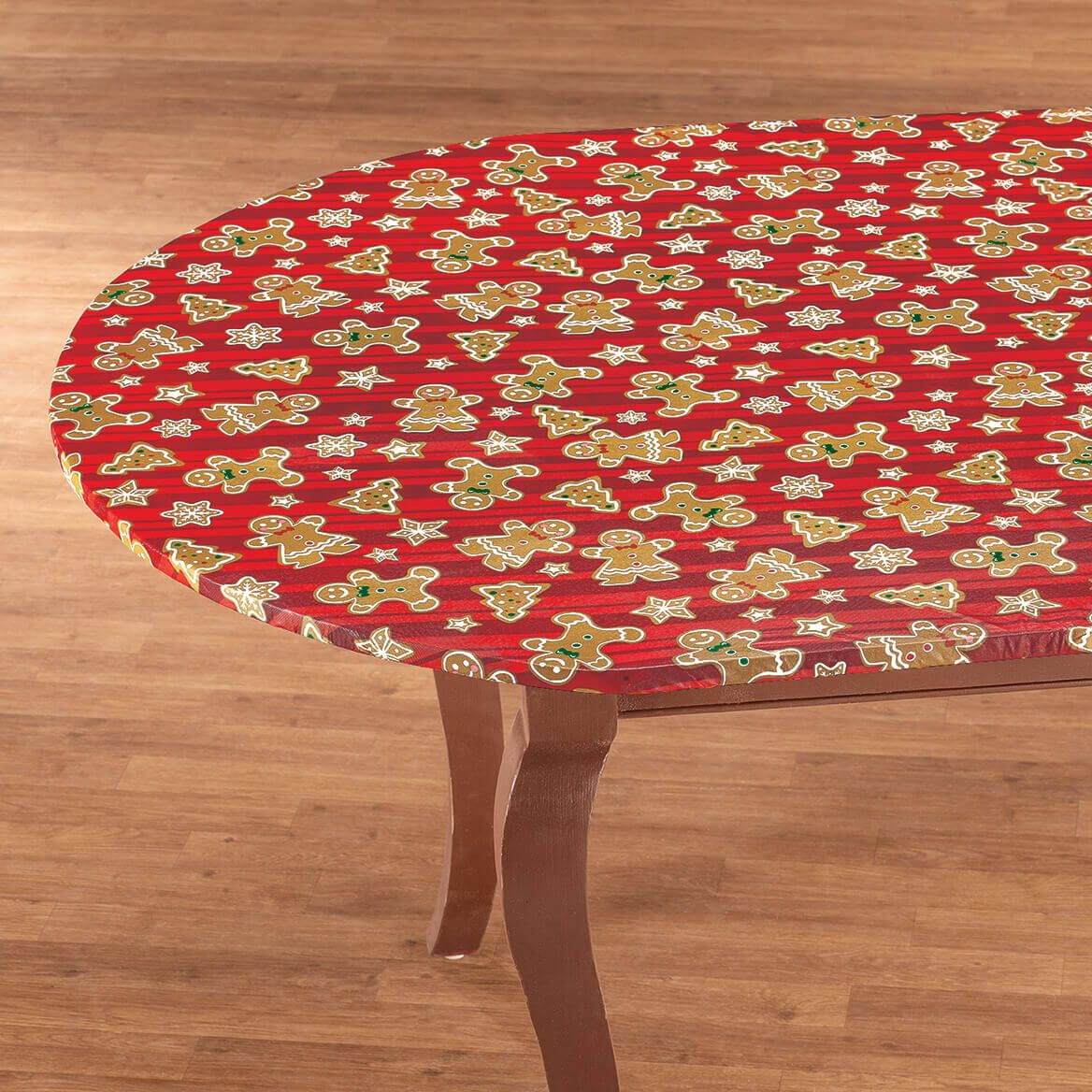 Gingerbread Fun Elasticized Table Cover By Chef's Pride™-375931
