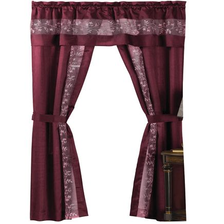 5-Pc. Fairfield Embroidered Curtain Set-375965