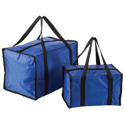 Insulated Blue Tote Bags, Set of 2-376594