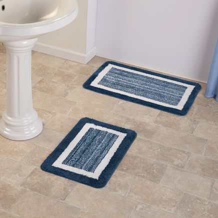 Border Non-Slip Bath Rugs, Set of 2 by OakRidge™-376827