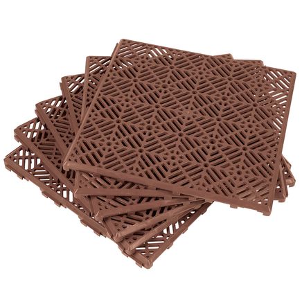 Interlocking Patio Tiles, Set of 6-376907