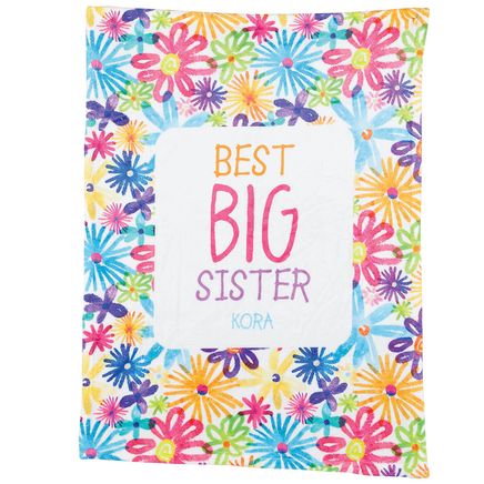 Personalized Best Big Sister Blanket-377028