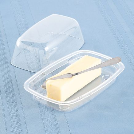 Covered Butter Dish with Knife-377109