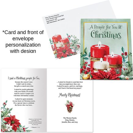 Personalized Christmas Prayer Christmas Cards, Set of 20-377399