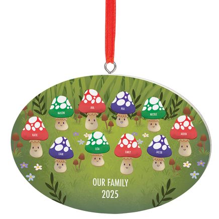 Personalized Family Mushroom Ornament-377435