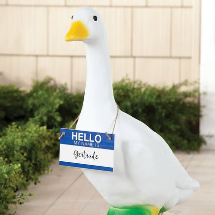 Personalized "Hello My Name Is" Goose Sign-377472