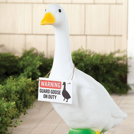 Warning Guard Goose On Duty Sign-377478