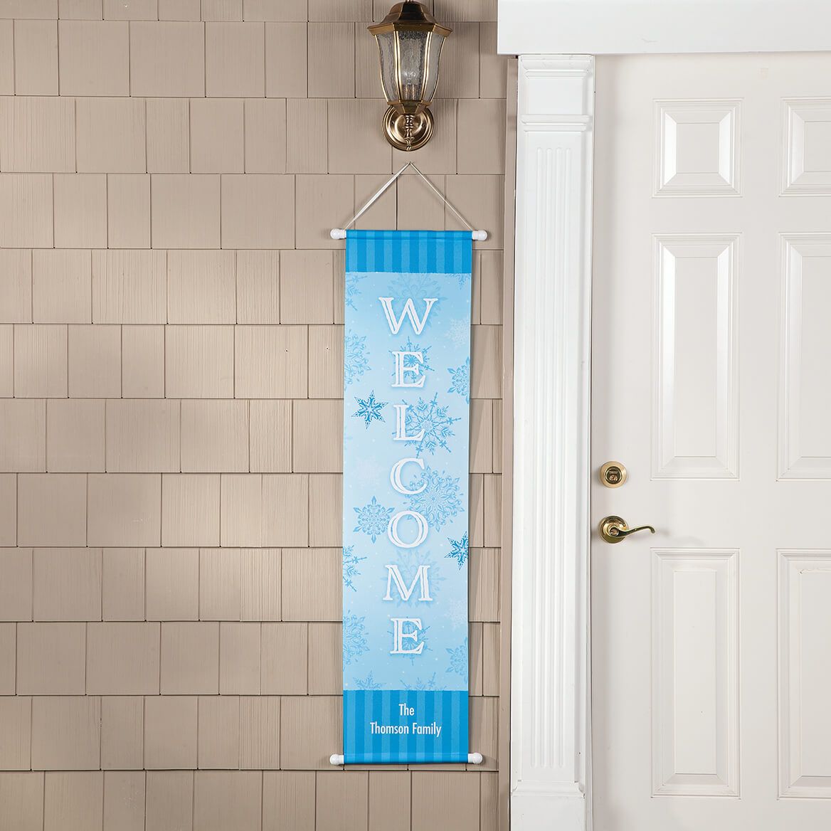 Personalized Snowflakes Door Banner-377499
