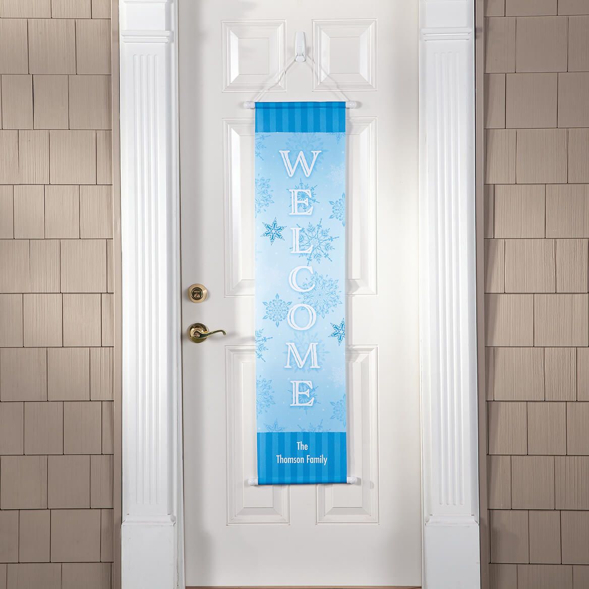 Personalized Snowflakes Door Banner-377499