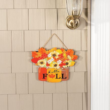 Hello Fall Hanging Sign by Holiday Peak™-377528