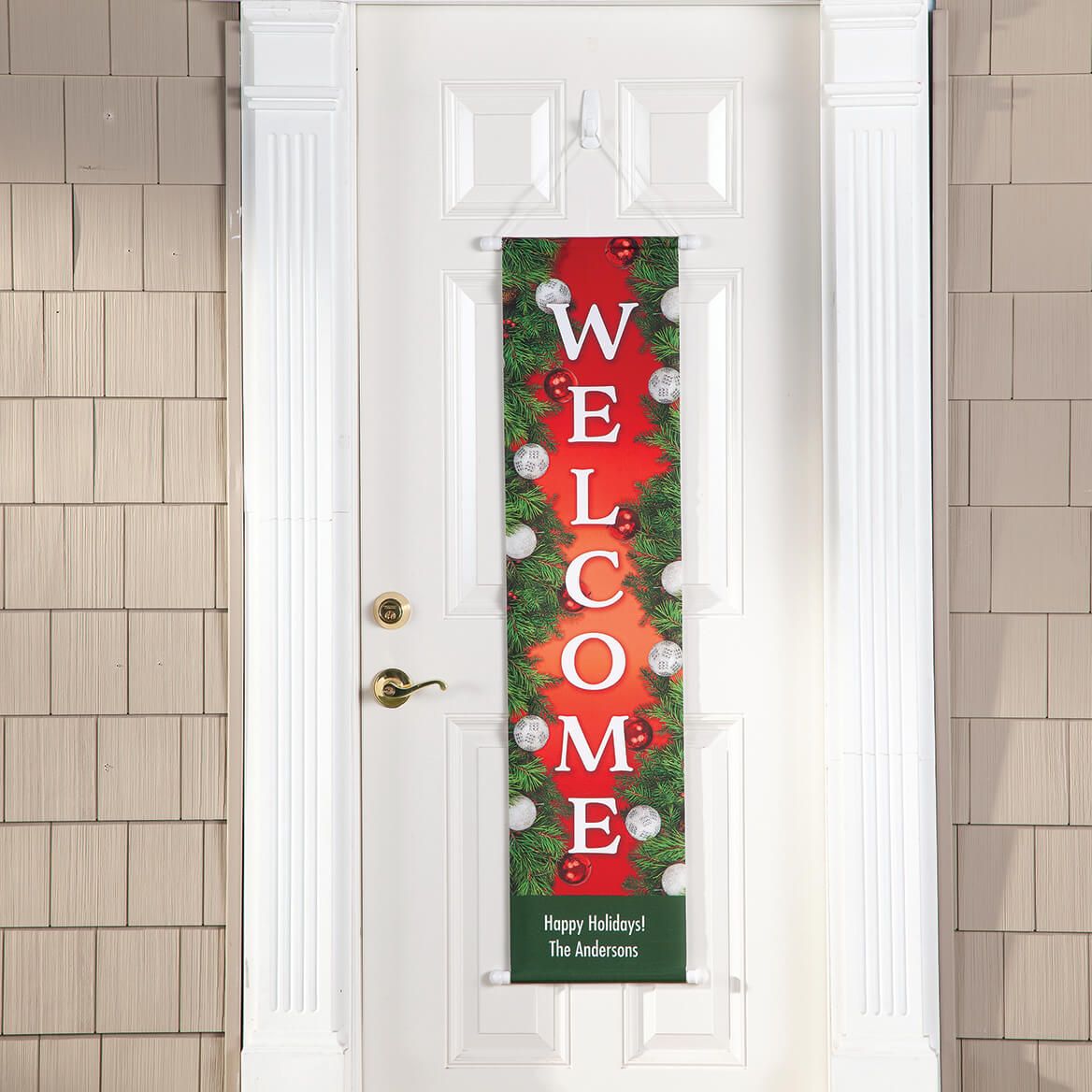 Personalized Christmas Ornament Door Banner-377695