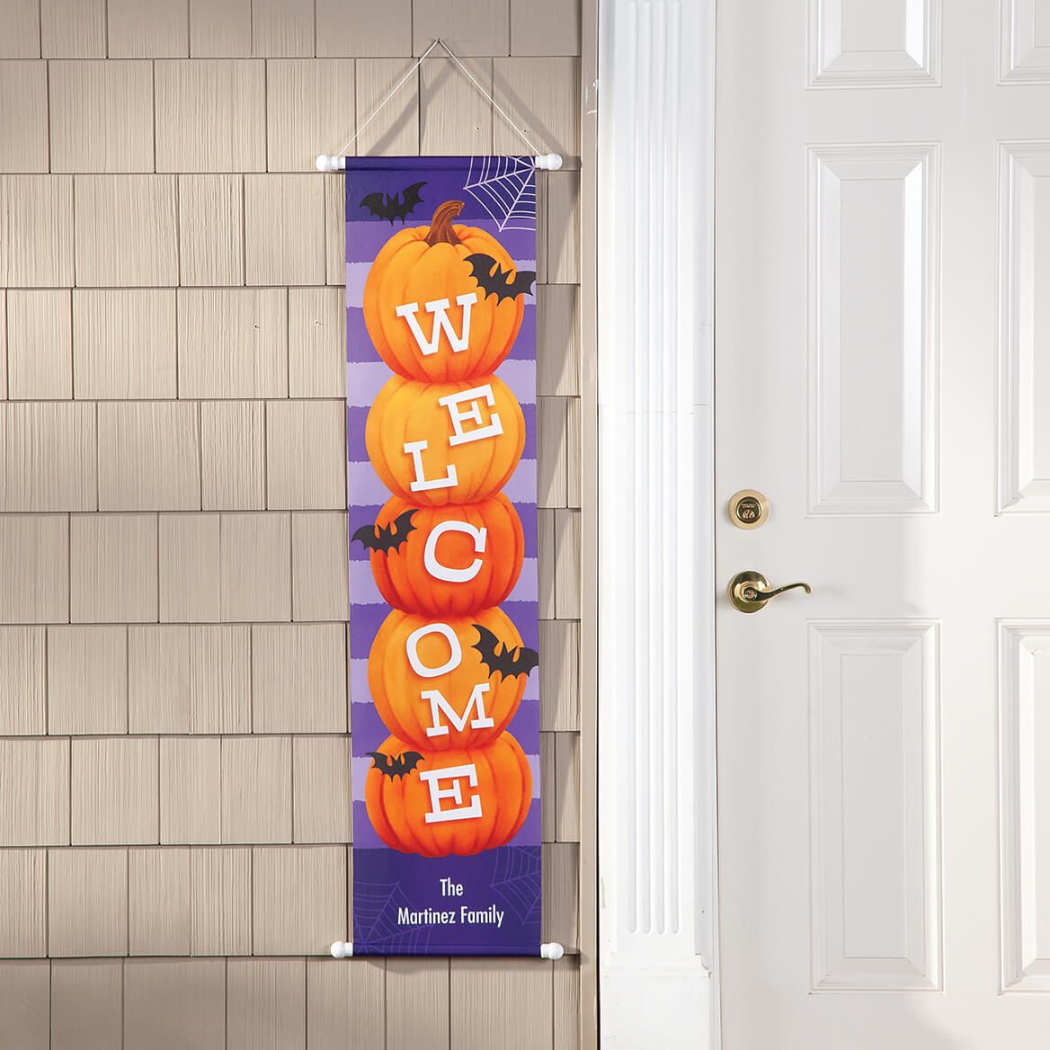 Personalized Welcome Halloween Door Banner-377696