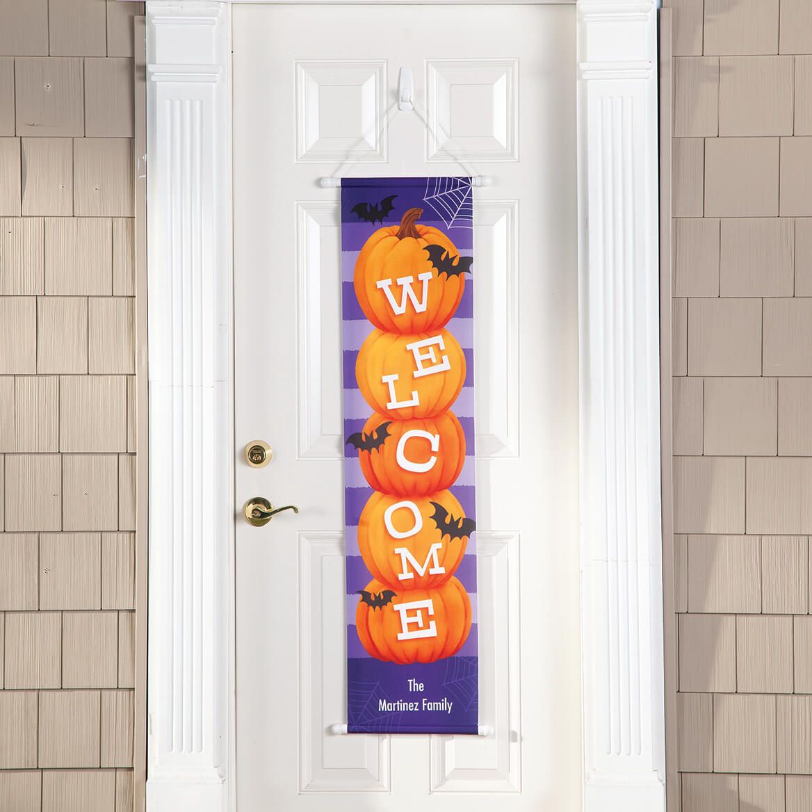 Personalized Welcome Halloween Door Banner-377696