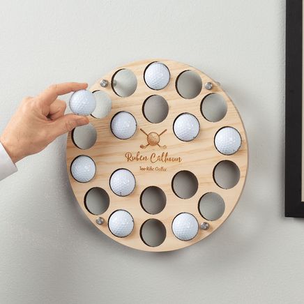 Personalized Engraved Golf Ball and Clubs Ball Holder-378038