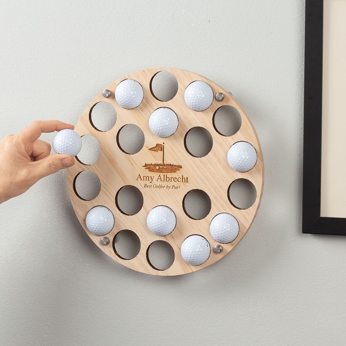 Personalized Engraved Golf Flag Ball Holder-378040