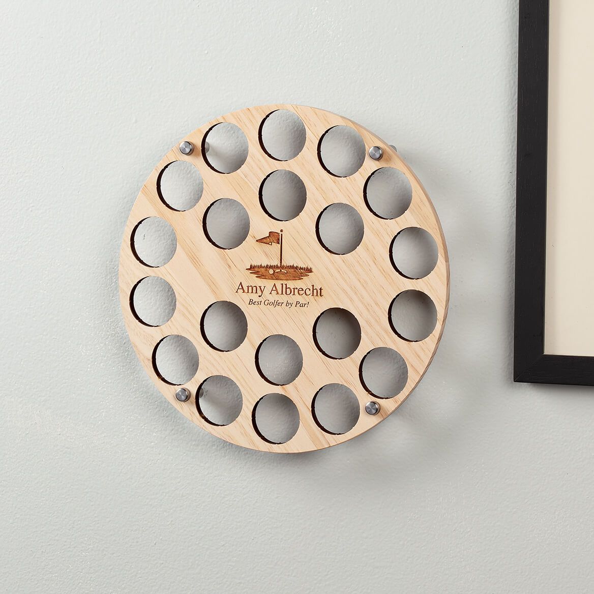 Personalized Engraved Golf Flag Ball Holder-378040